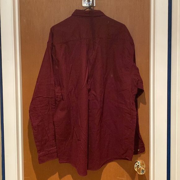 Eddie Bauer Mens XLT Material like flannel button down long sleeve - Picture 8 of 9